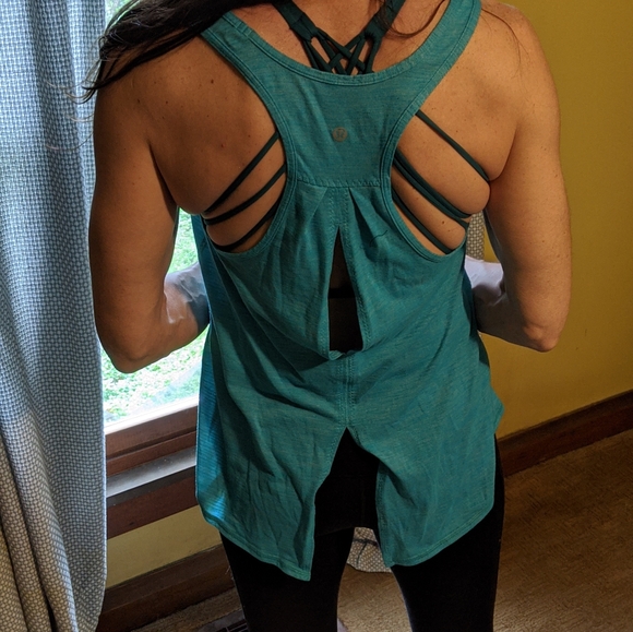 Salute the Sun Size 6 -- Heathered Peacock Blue - Picture 6 of 8